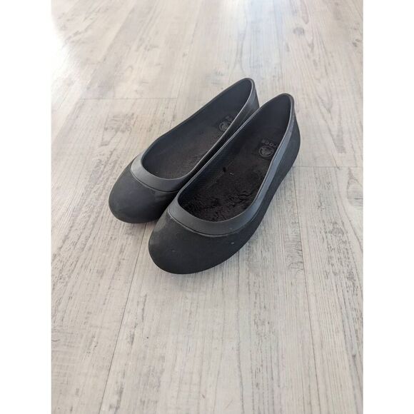 Crocs Mammoth Lined‎ Ballet Flats women's size 7 black insulated comfort casual - Picture 1 of 6